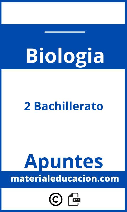 Apuntes Biologia 2 Bachillerato Pdf