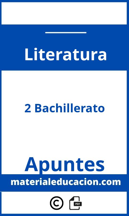 Apuntes Literatura 2 Bachillerato Pdf