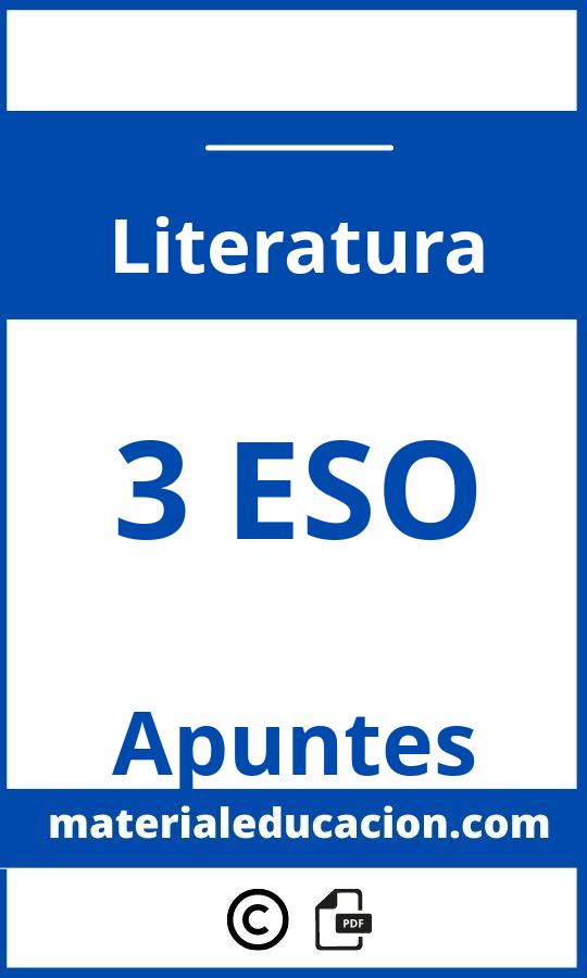 Apuntes Literatura 3 Eso Pdf