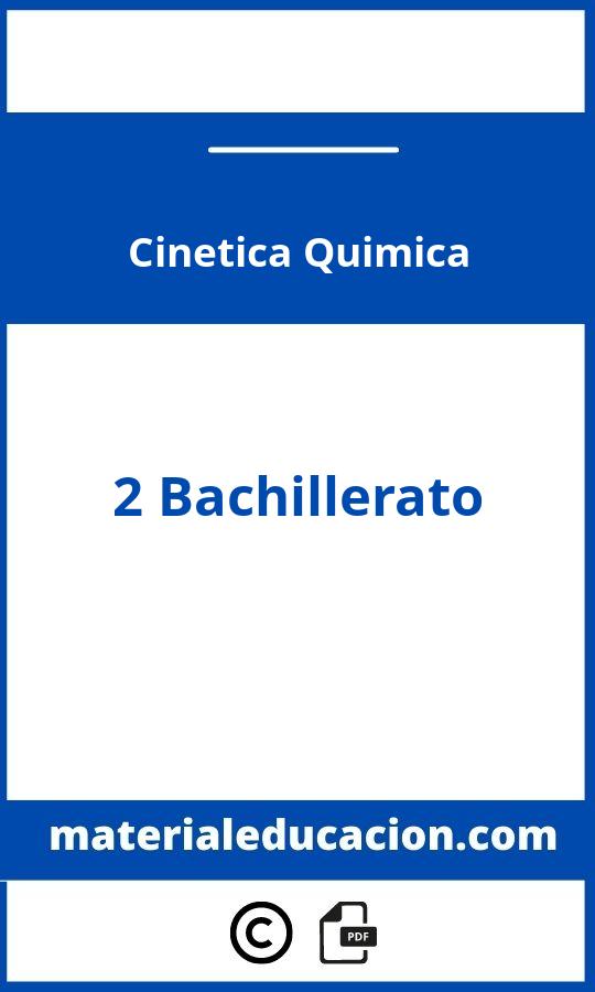 Cinetica Quimica 2 Bachillerato Pdf