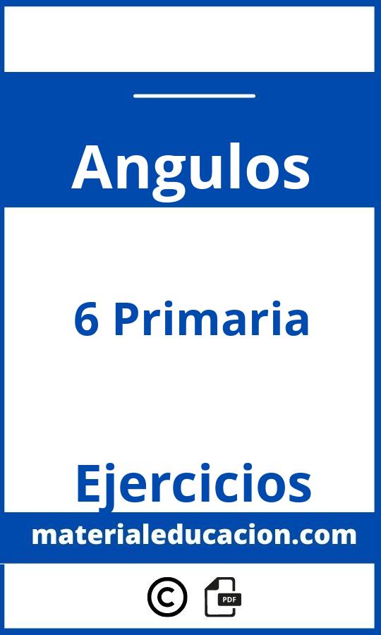 Ejercicios Angulos 6 Primaria Pdf