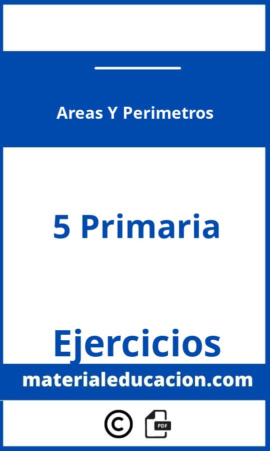 Ejercicios Areas Y Perimetros 5 Primaria Pdf