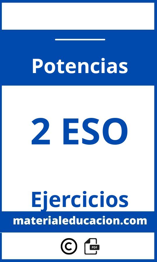 Ejercicios De Potencias 2 Eso Pdf