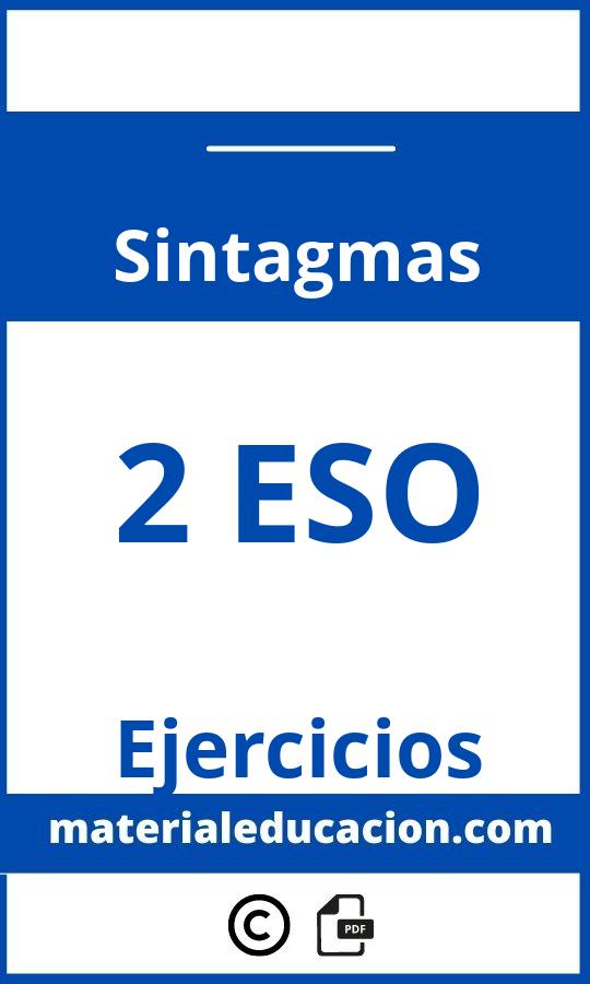 Ejercicios De Sintagmas 2 Eso Resueltos Pdf