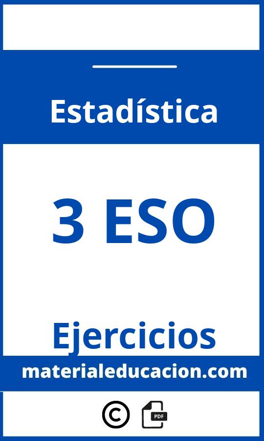 Ejercicios Estadística 3 Eso Pdf Con Soluciones