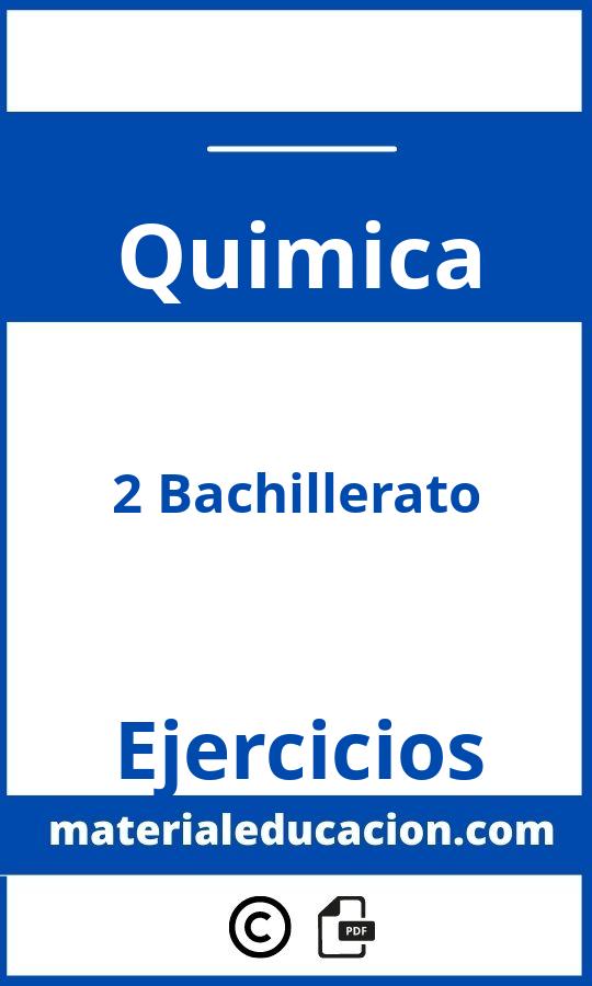 Ejercicios Quimica 2 Bachillerato Resueltos Pdf