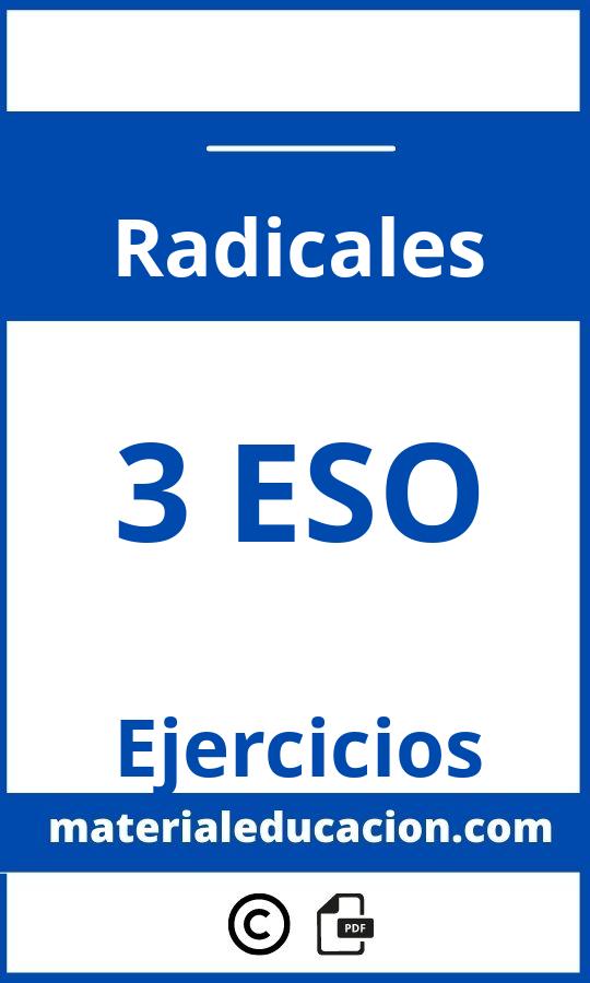 Ejercicios Radicales 3 Eso Pdf Soluciones