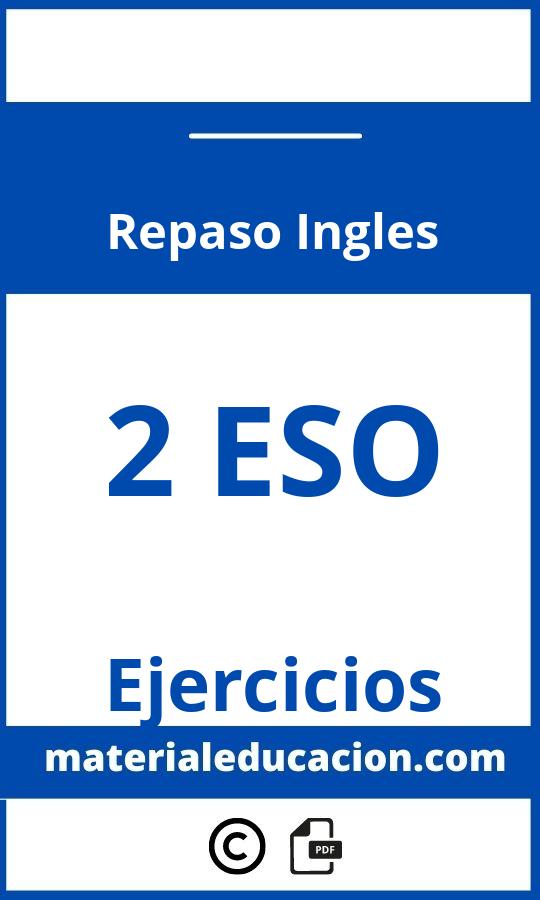 Ejercicios Repaso Ingles 2 Eso Pdf