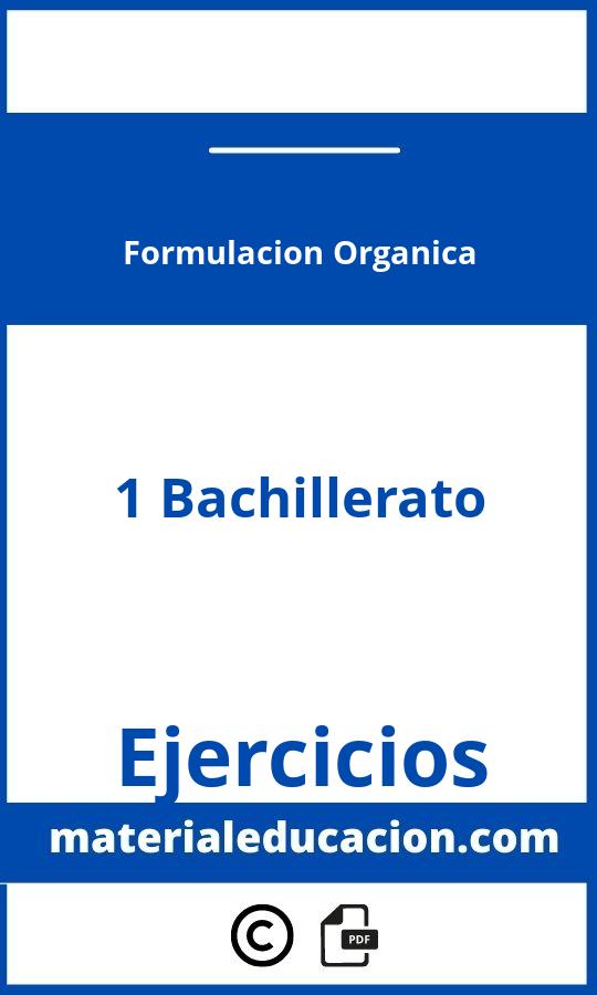 Ejercicios Resueltos Formulacion Organica 1 Bachillerato Pdf