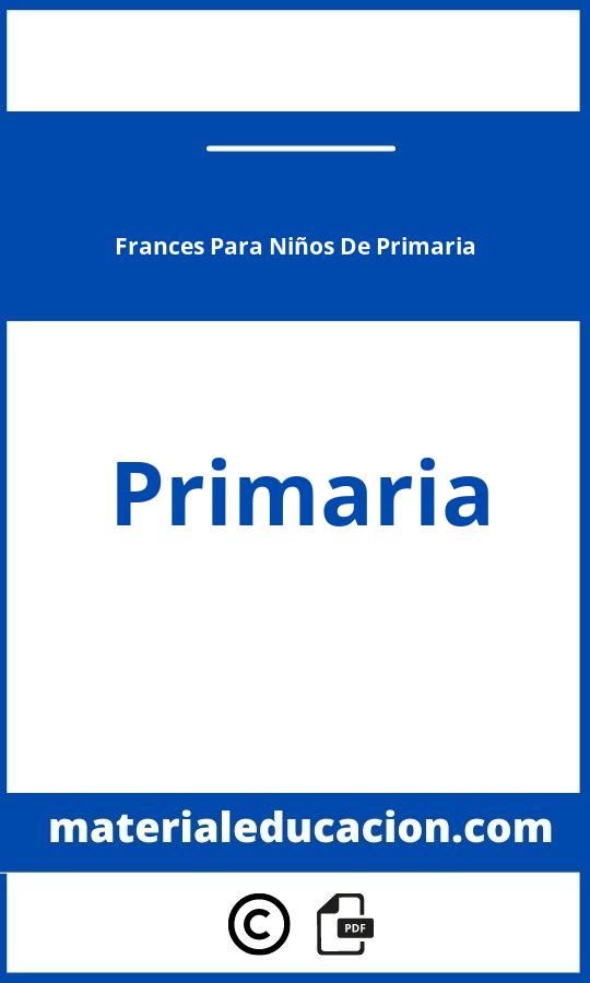 Frances Para Niños De Primaria Pdf