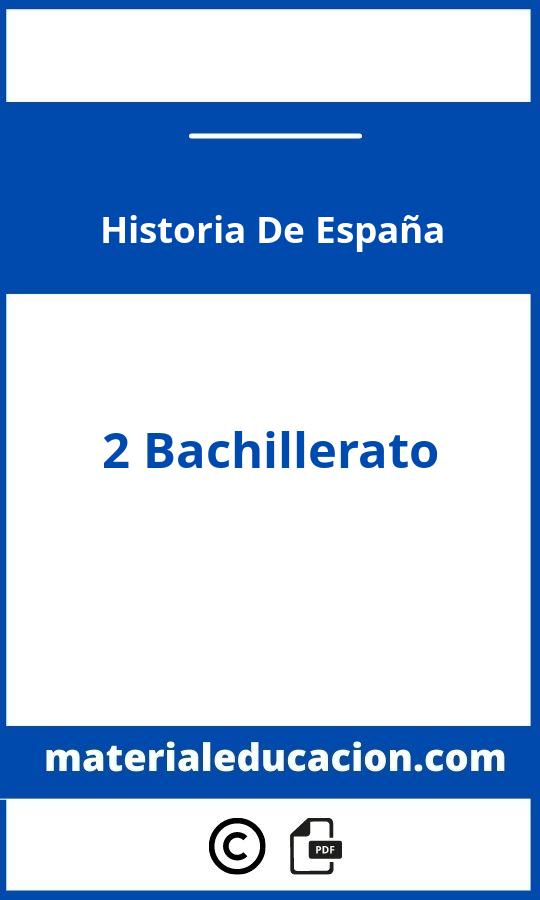 Historia De España 2O Bachillerato Pdf