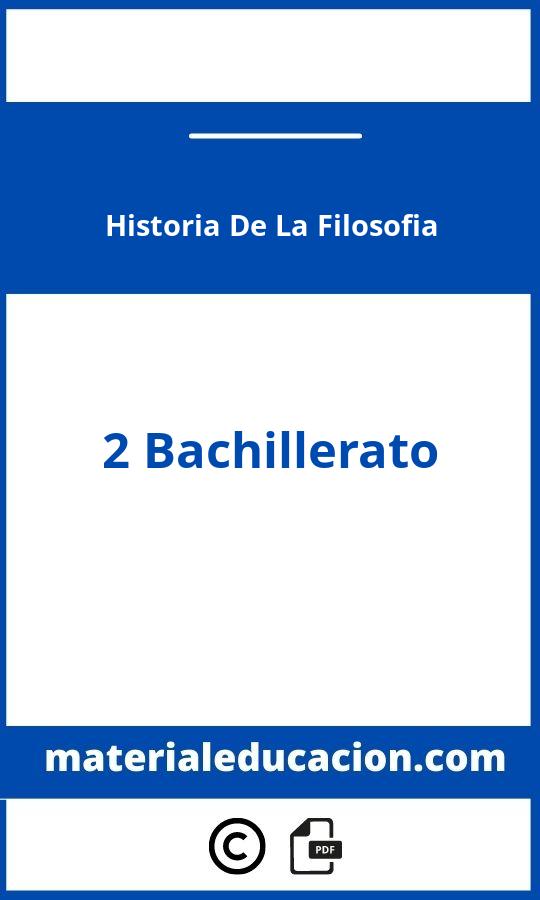 Historia De La Filosofia 2O Bachillerato Pdf