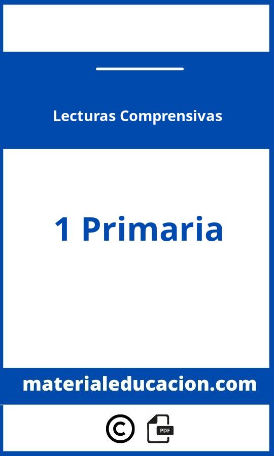 Lecturas Comprensivas 1O Primaria Pdf