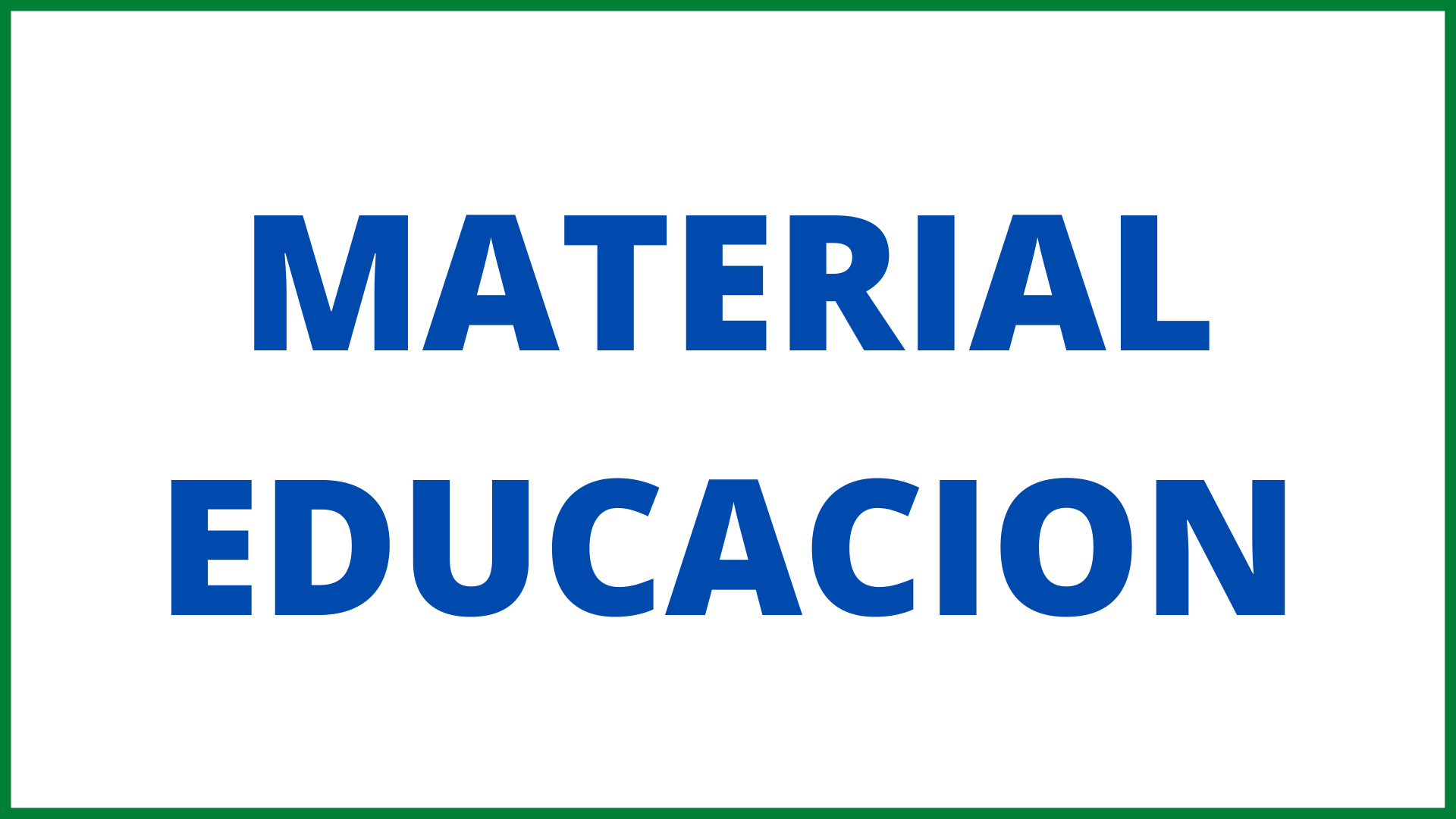 Material Educacion