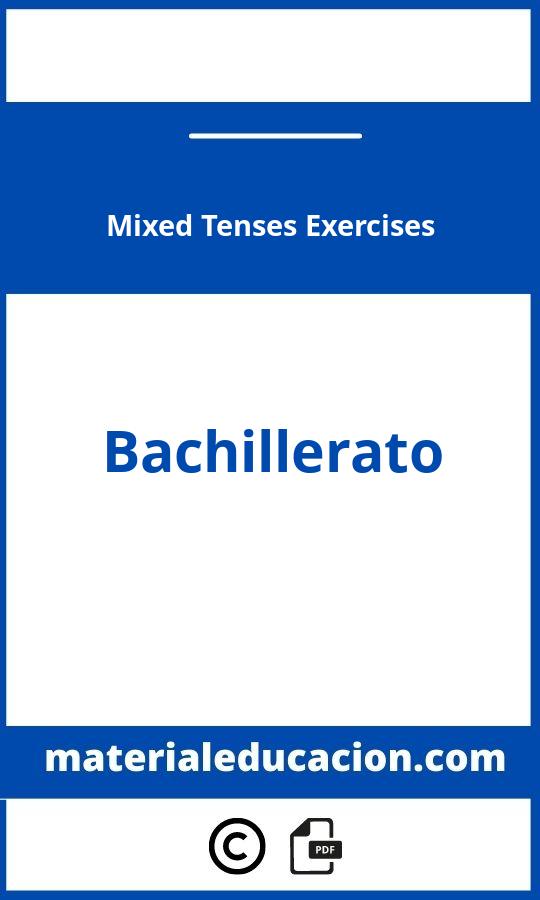 Mixed Tenses Exercises Bachillerato Pdf