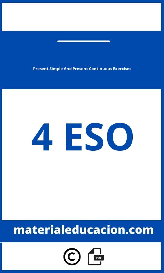 present-simple-and-present-continuous-exercises-pdf-4o-eso