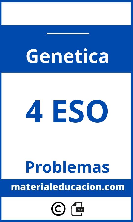 Problemas Genetica 4 Eso Resueltos Pdf