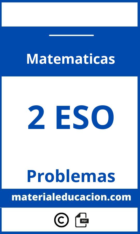 Problemas Matematicas 2 Eso Pdf