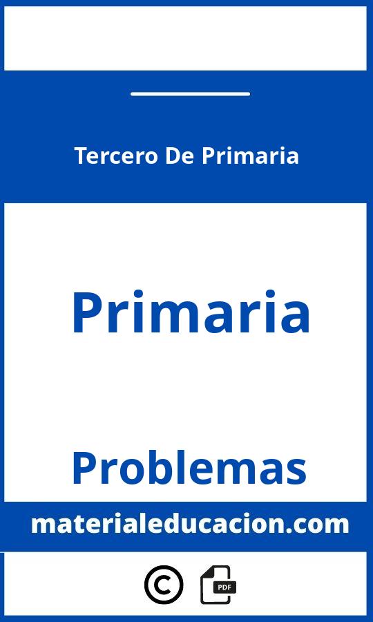Problemas Tercero De Primaria Pdf
